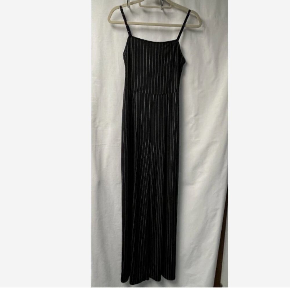 Forever 21  High Waist Pinstripe Romper Small